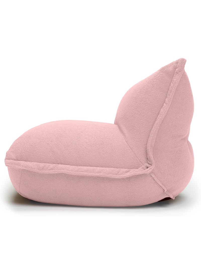 Fatboy Bonbaron Sherpa Lounge Chair – Ultra-Soft & Adjustable Cozy Seat | Indoor Relaxation with Backrest Adjustment | Plush & Stylish (Pink, 120x120x75 cm) - Image 5